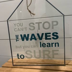 Hobby Lobby glass wall decor